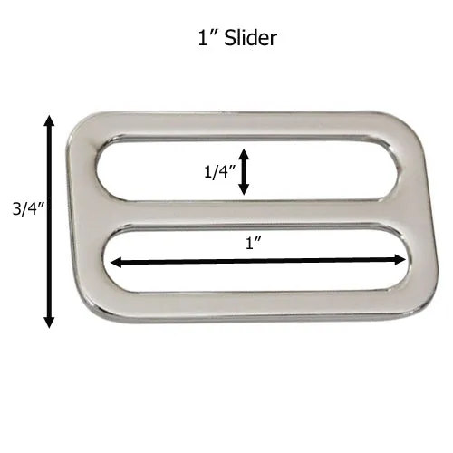 1" or 3/4" Slider Tri-Glide BUCKLES (10-Pack)