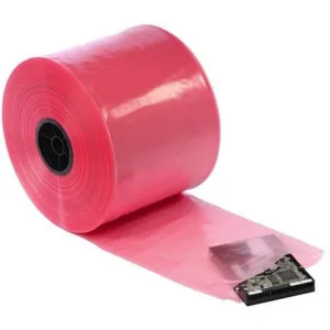 2 mil Pink Anti-Static ESD Poly Tubing. 12" x 2150'/RL