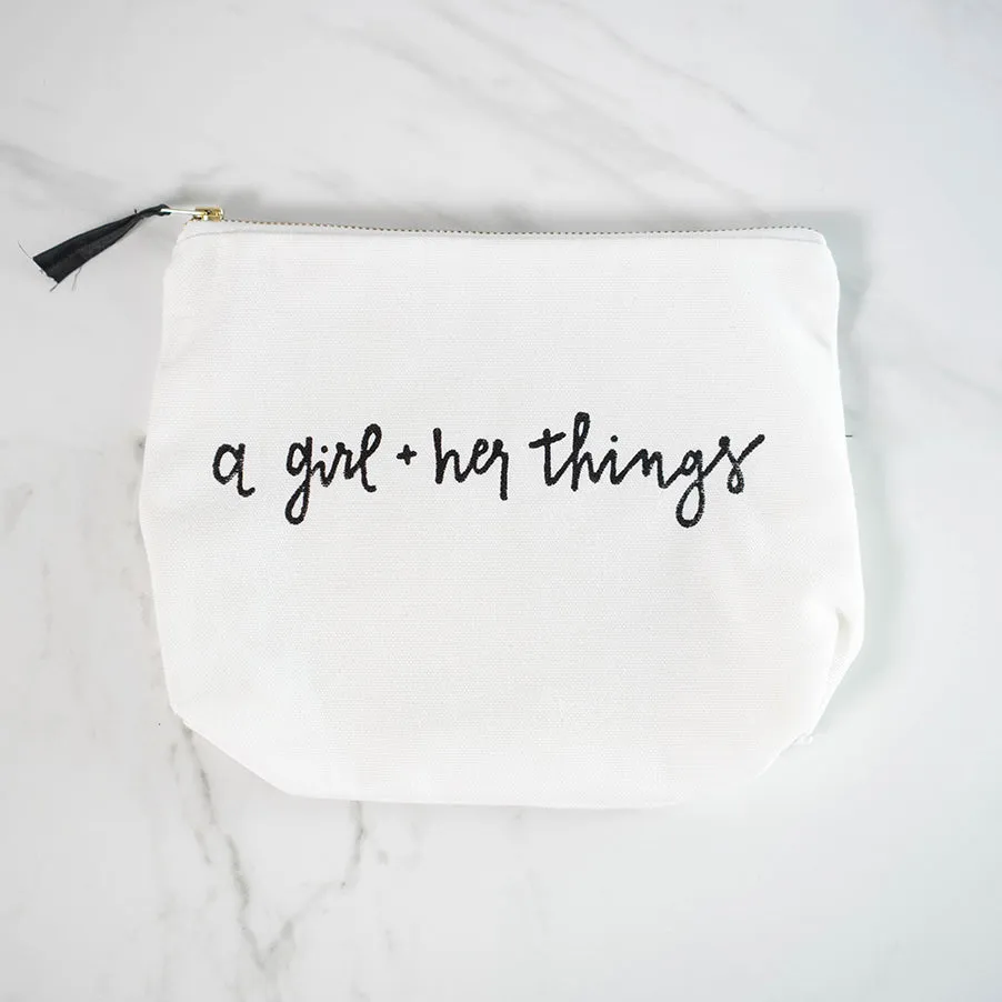 A Girl and Her Things Essentials Bag