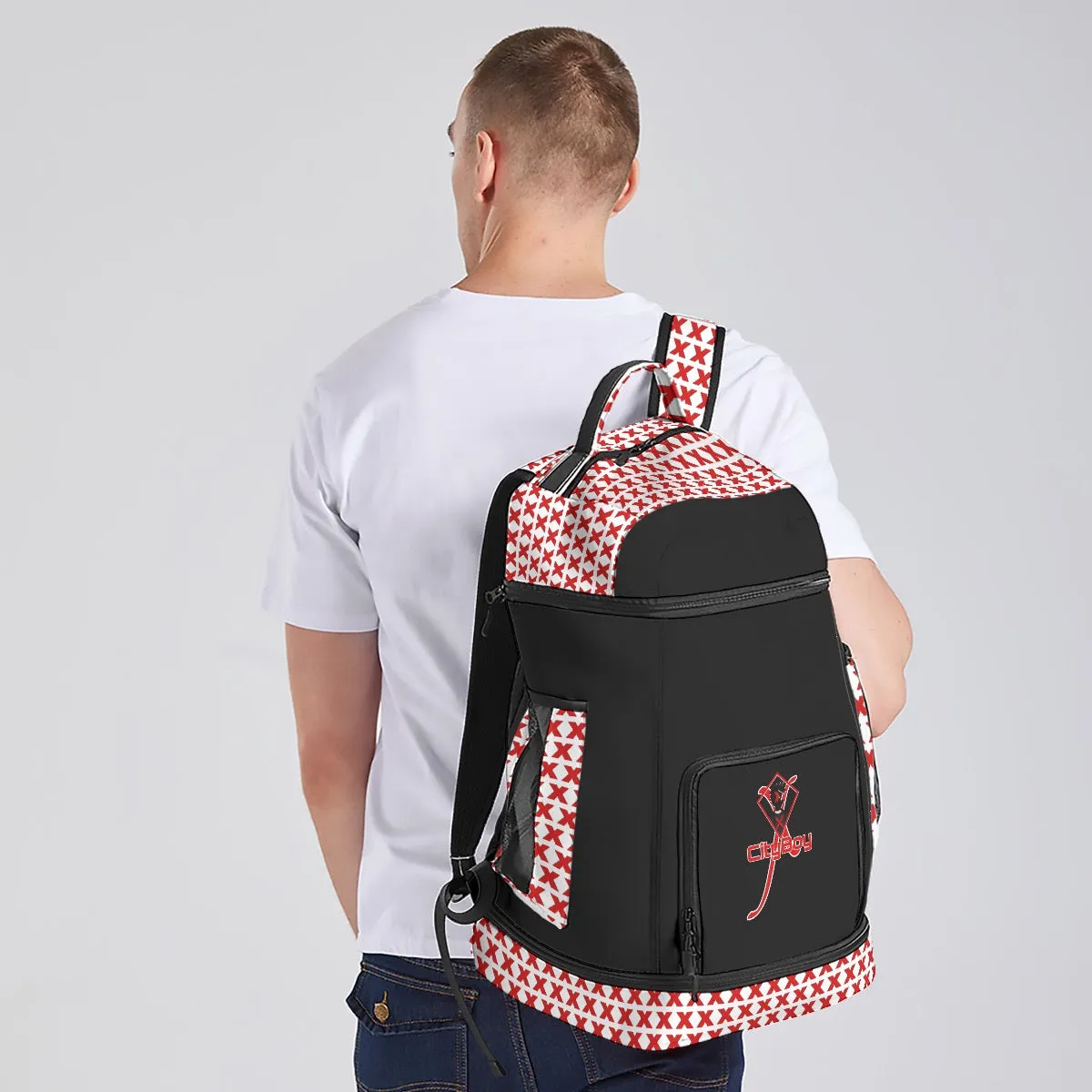 All-Over Print Multifunctional Backpack X3 cityboy print