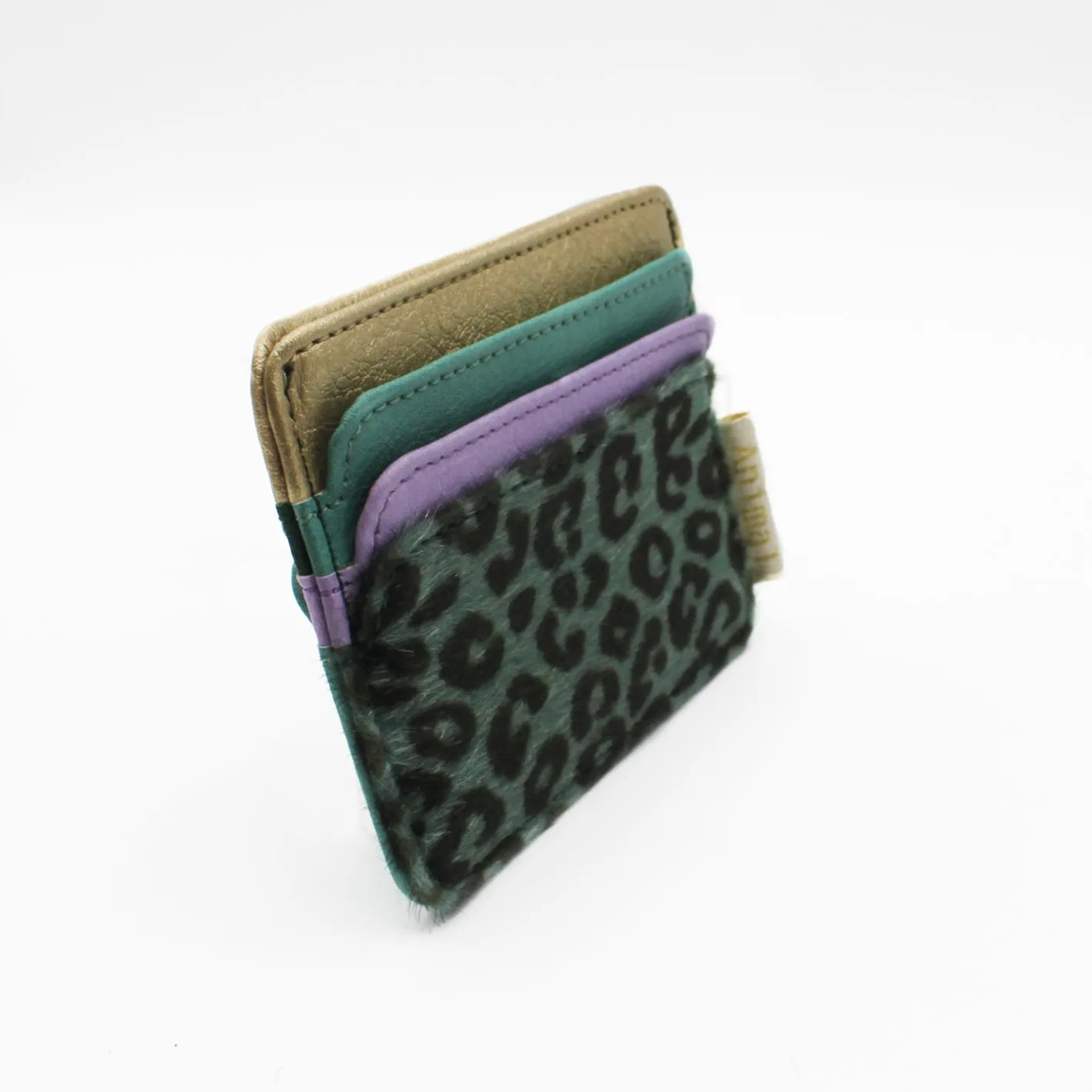 Animal Lilac Leopard Print Card Holder