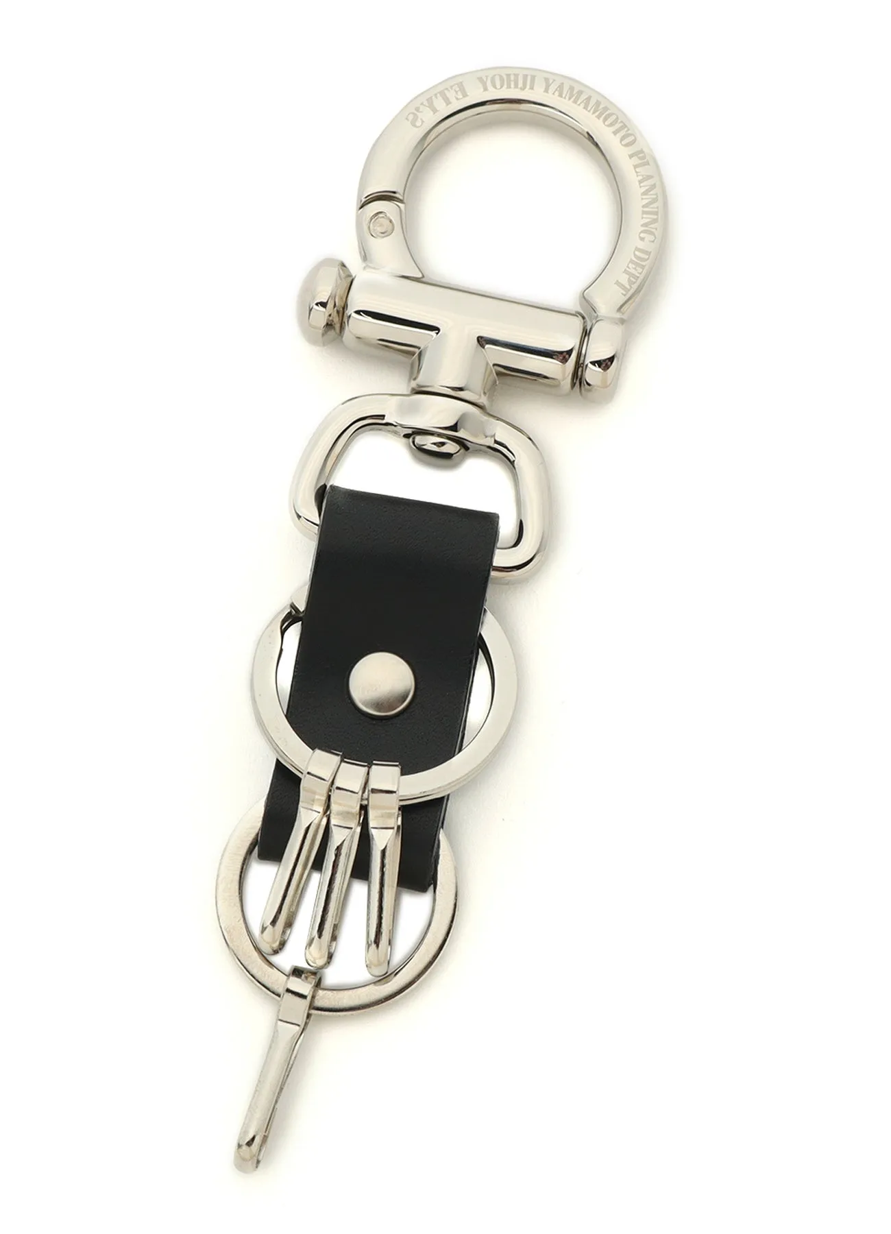 BAR STYLE LEATHER STRAP KEY FLOCK