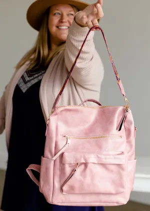 Blush Convertible Guitar Strap Back Pack