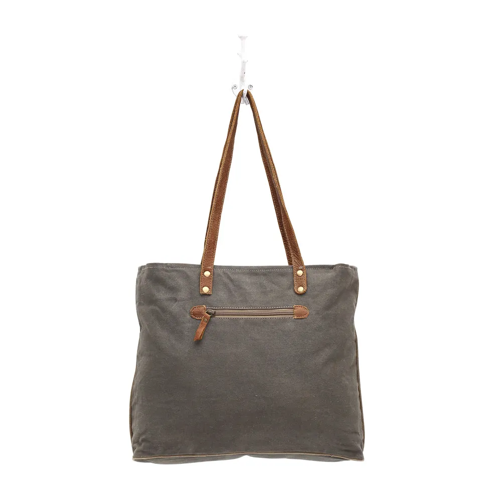 By-Cycle Print Canvas Tote Bag