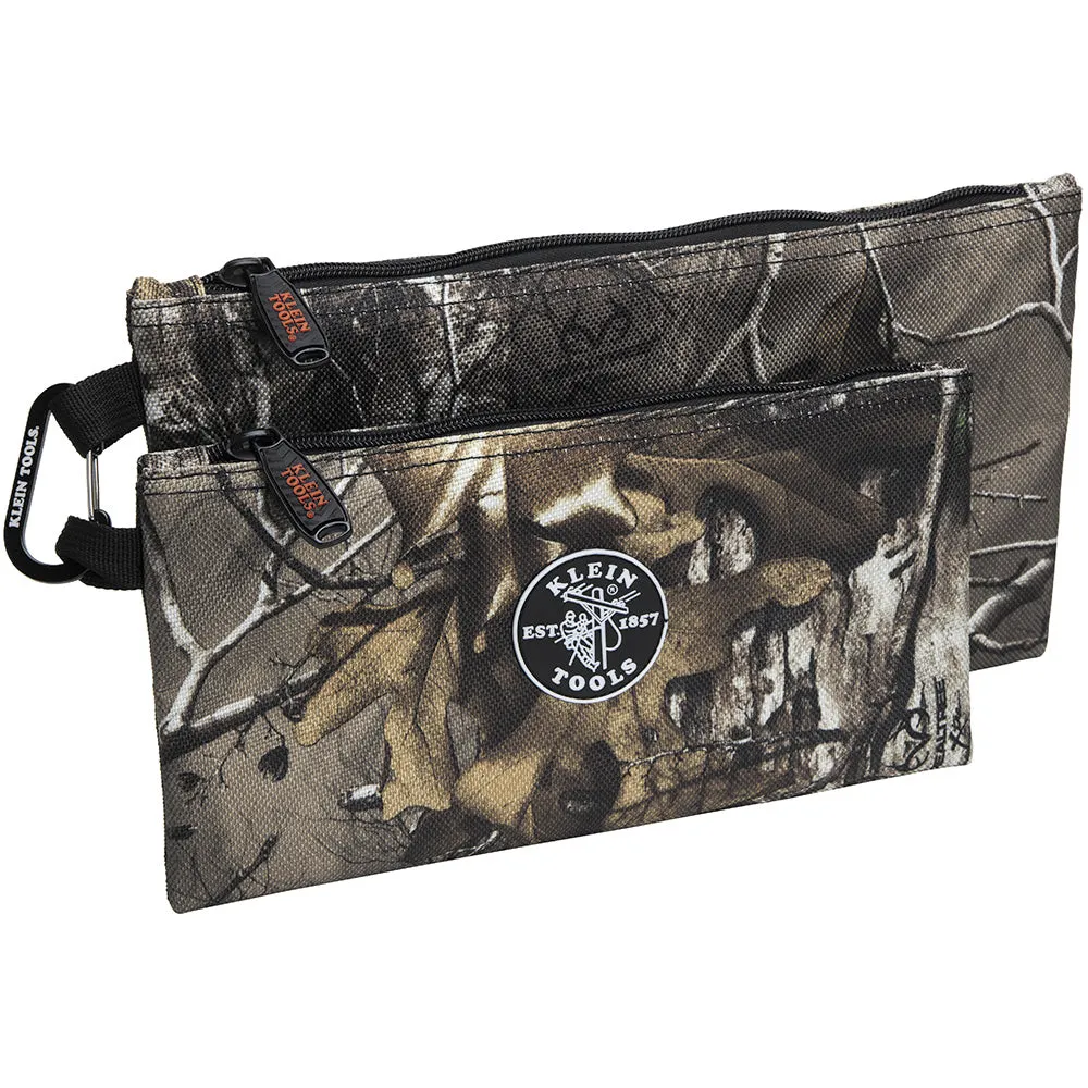 Camo Zipper Bags, 2-pack