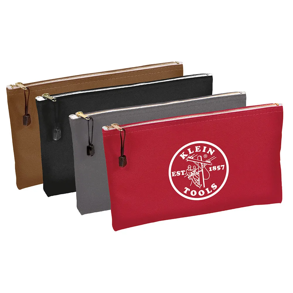 Canvas Bag 4 Pk Brown/Black/Gray/Red