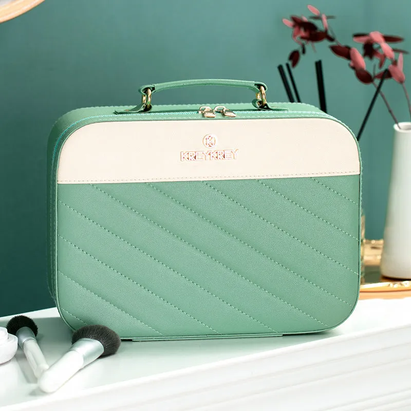 Cosmetic bag for women, portable large-capacity storage bag, large travel portable gift, fashionable cosmetic case,