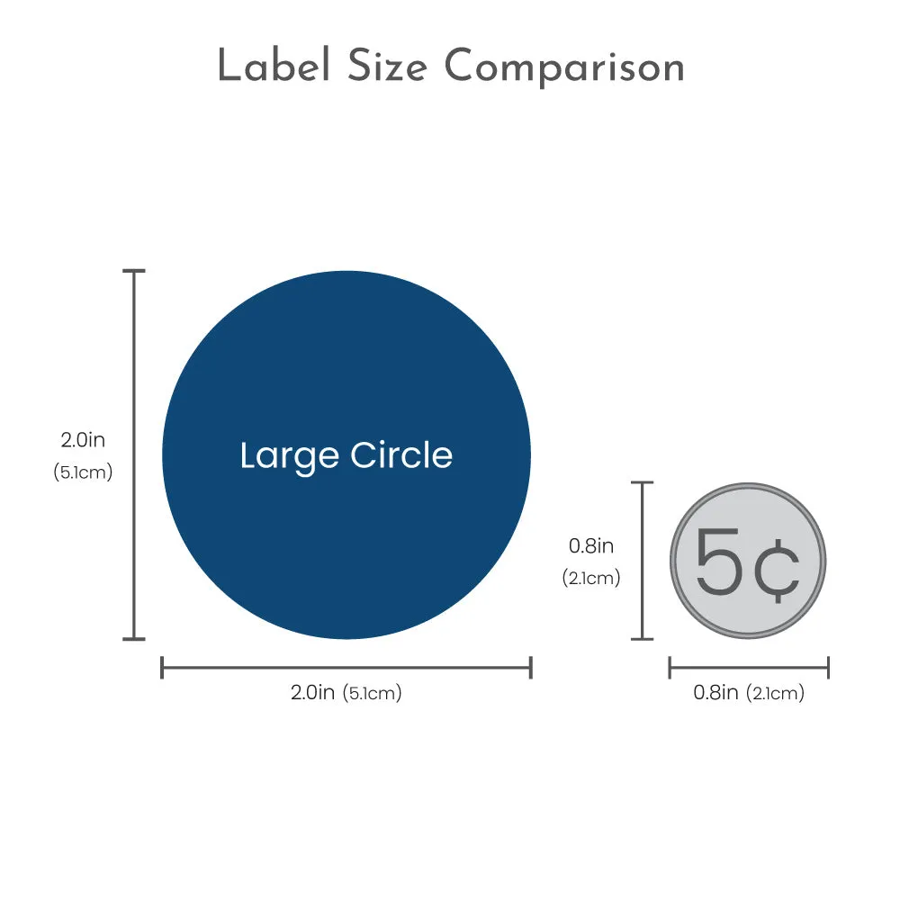 Custom Large Circle Name Labels