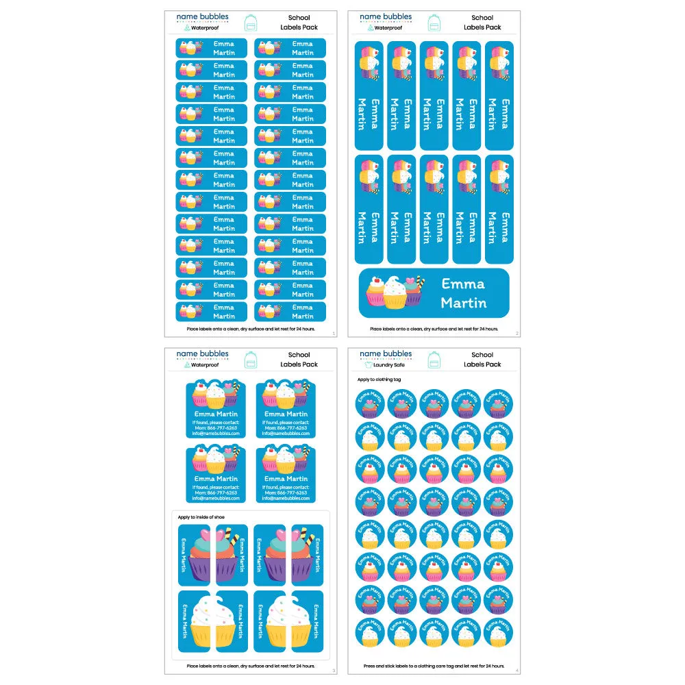 Custom School Supply Labels