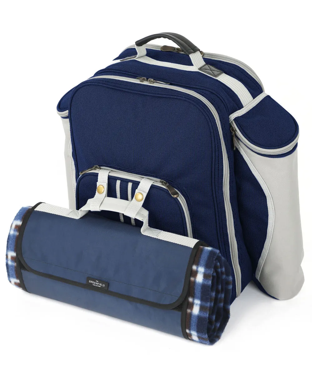 Deluxe Picnic Backpack Hamper for Two People