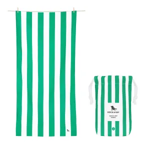 Dock & Bay Beach Towel Cabana Collection L 100% Recycled Cancun Green