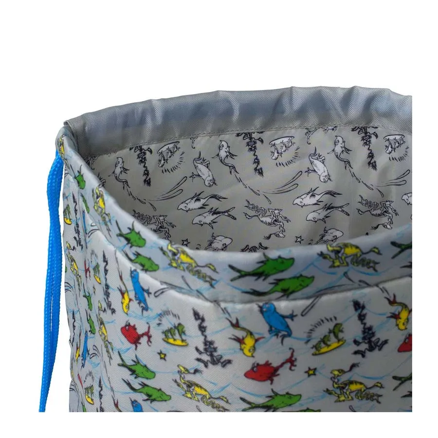 Dr Seuss Drawstring Bag – One Fish Two Fish (Tile)