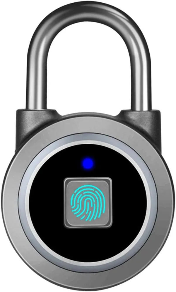 Fingerprint Padlock, Bluetooth Lock, Mobile APP, Keyless Biometric.