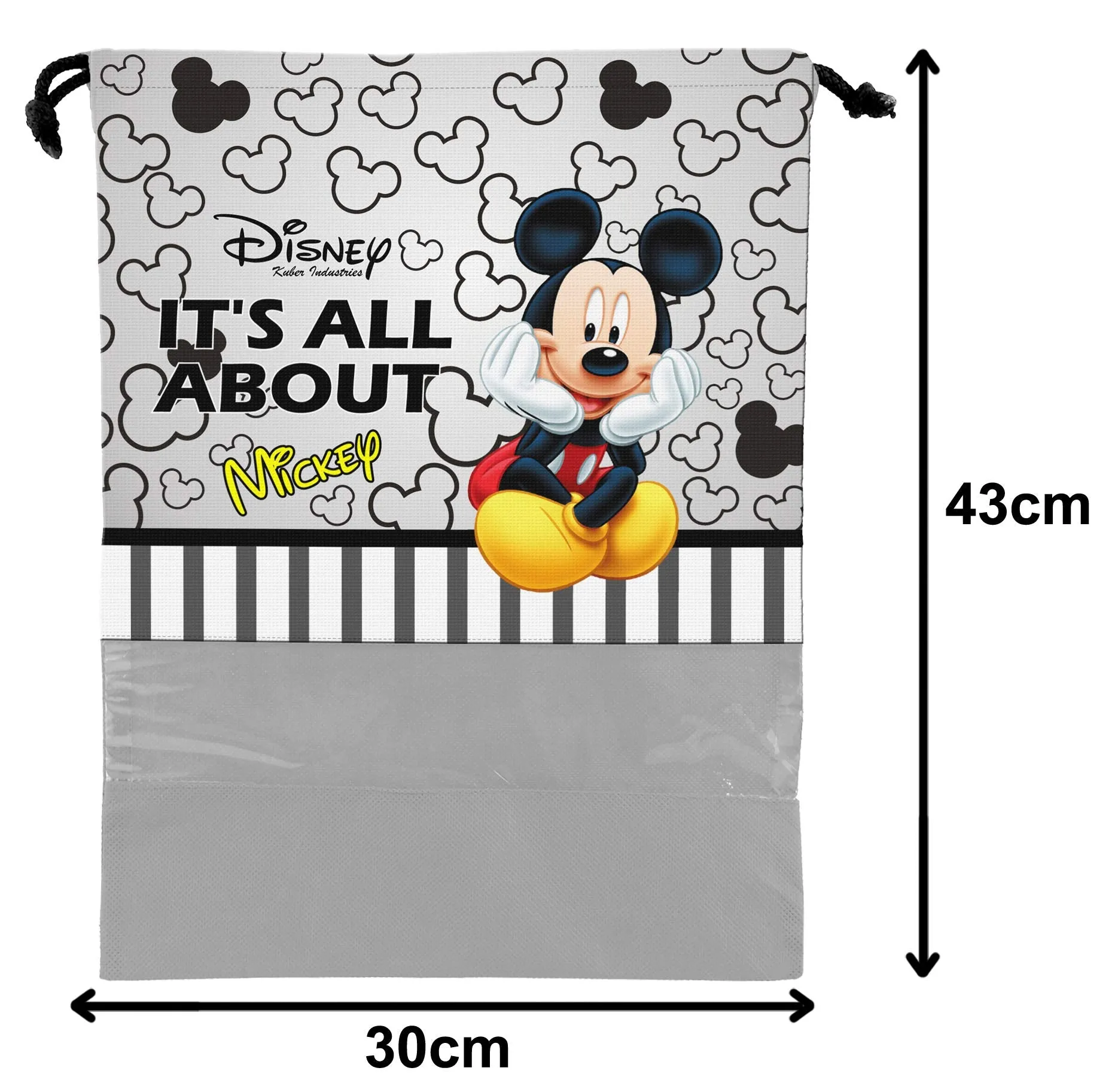 Heart Home Portable Travel Shoe Bags Dust-proof Shoe Organizer Space Saving Storage Bags, Disney Print (Set of 9,Black & Grey & Pink) -HS_35_HEARTHS18046