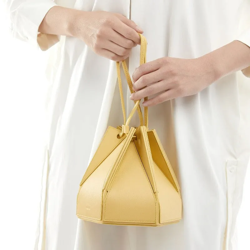 Hex Bucket Crossbody Bag - Yellow