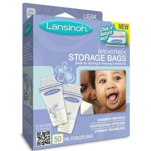 Lansinoh 20450 Breast Milk Storage Bags 50 Count