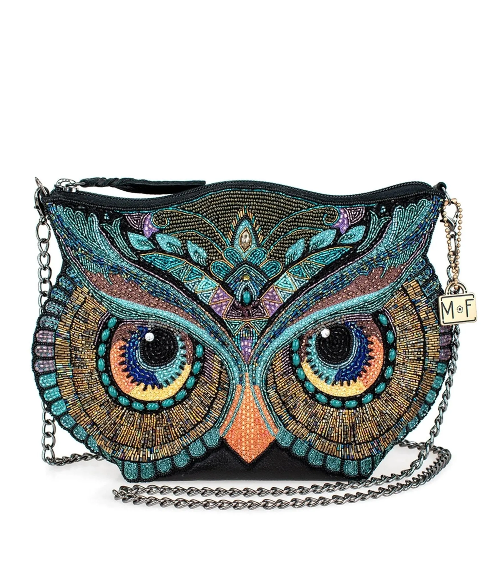 Mary Frances Head Turner Owl Crossbody Handbag