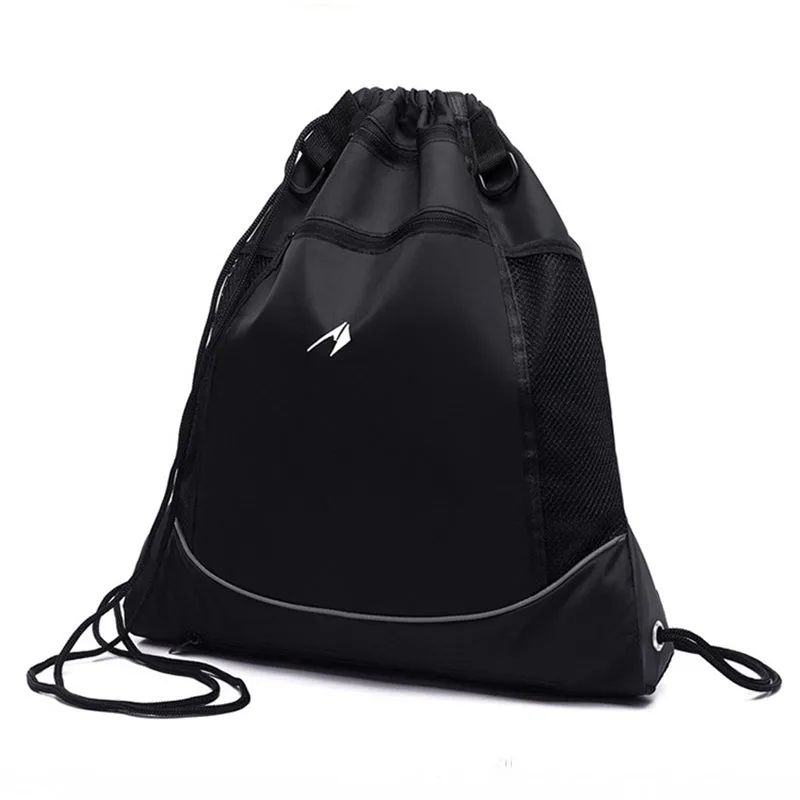 Men's Basketball Large Capacity Drawstring Bag with Hidden Mesh Bag