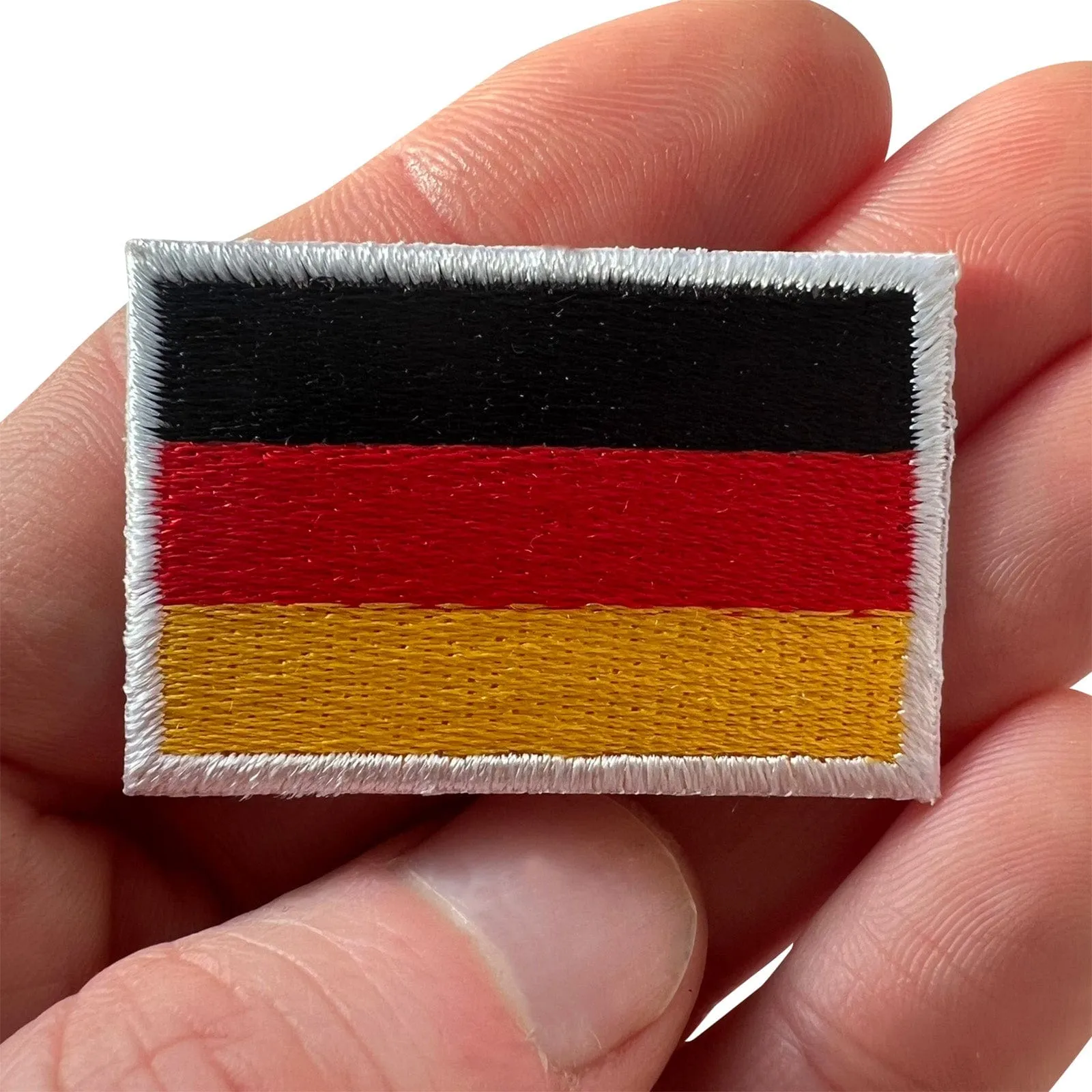 Mini Germany Flag Patch Iron Sew On Clothes Shirt Small German Embroidered Badge