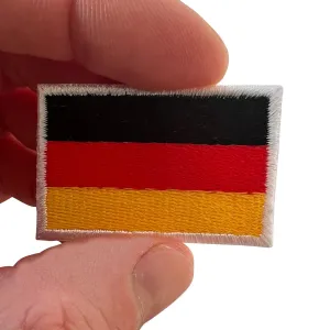 Mini Germany Flag Patch Iron Sew On Clothes Shirt Small German Embroidered Badge