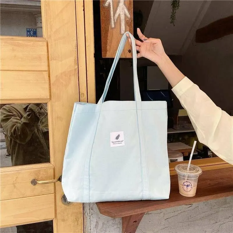 Minimalist Canvas Tote Bag