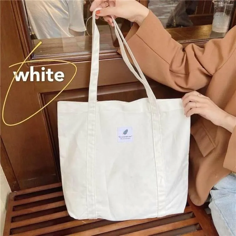 Minimalist Canvas Tote Bag