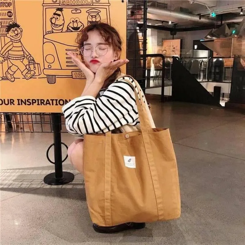 Minimalist Canvas Tote Bag