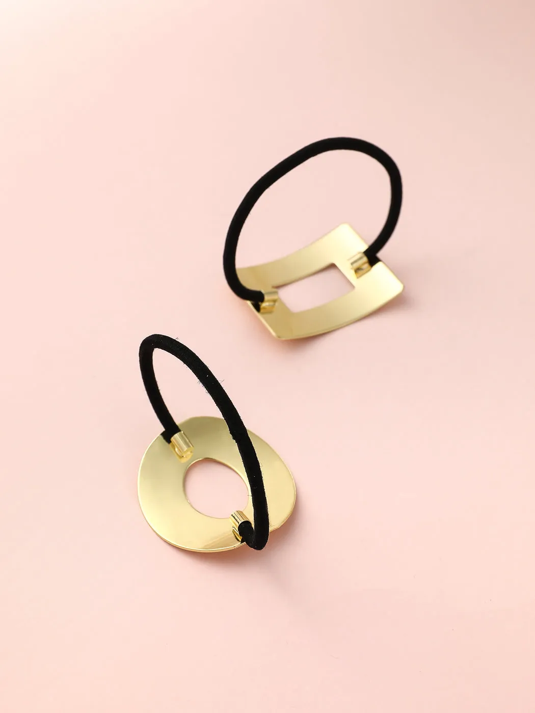 MINISO Hollowed-out Geometric Metal Rubber Band