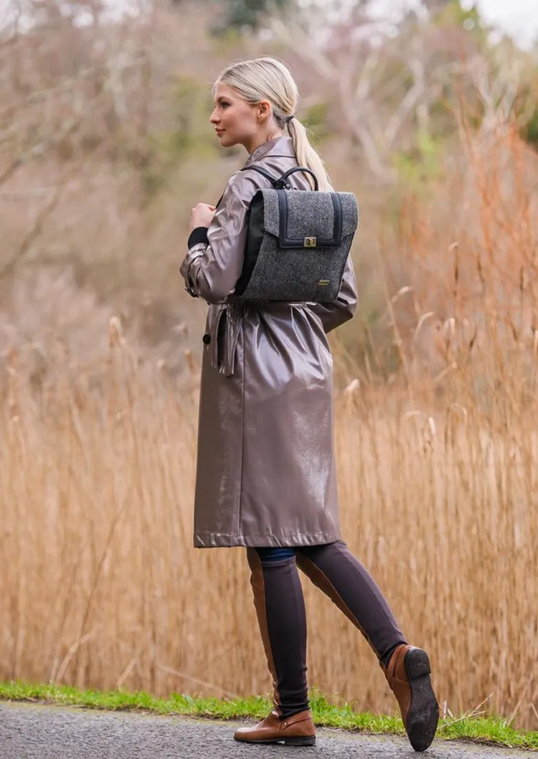 Mucros Grey Herringbone Backpack