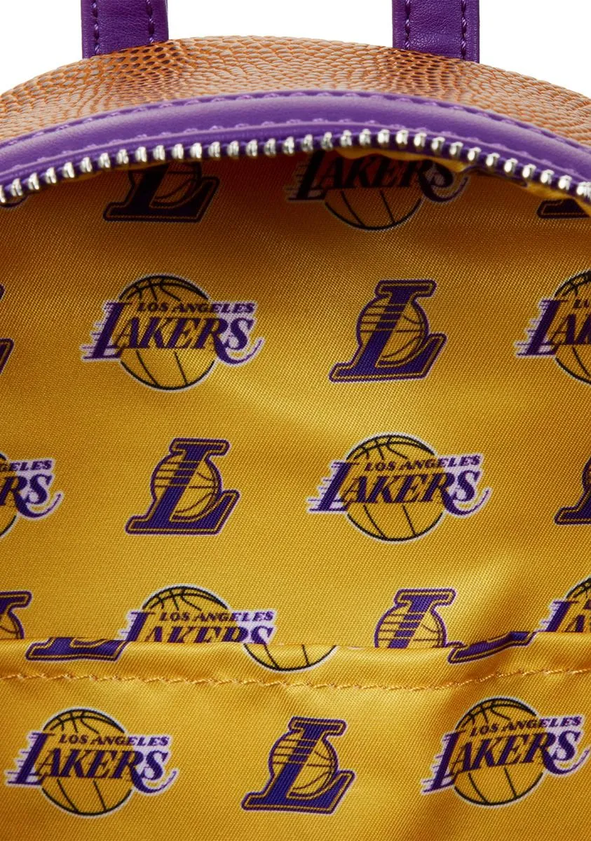 NBA Los Angeles Lakers Basketball Logo Mini Backpack