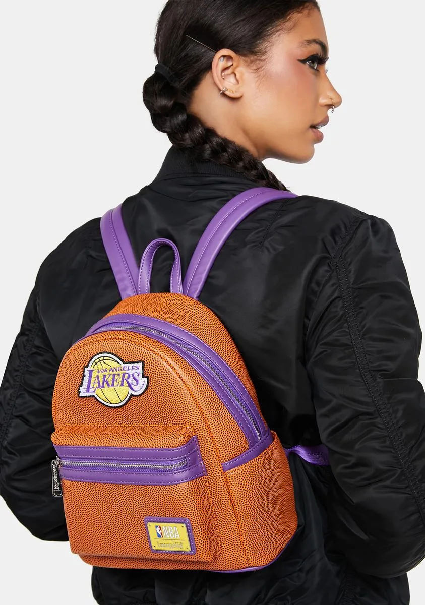 NBA Los Angeles Lakers Basketball Logo Mini Backpack