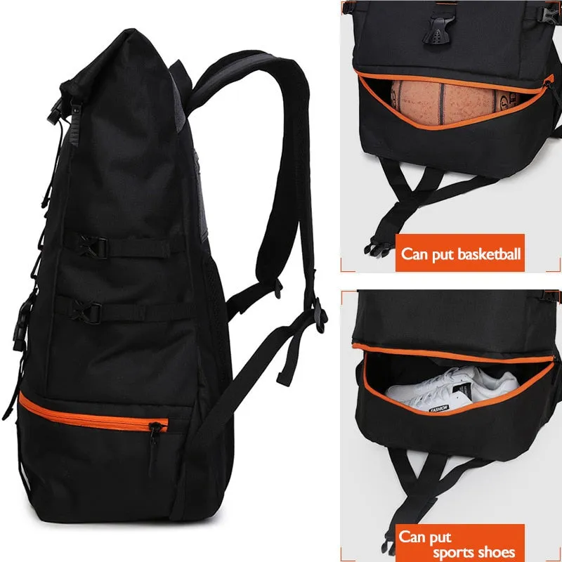 New Large Capacity Basketball Backpack Men's Multi function Out Door Travel