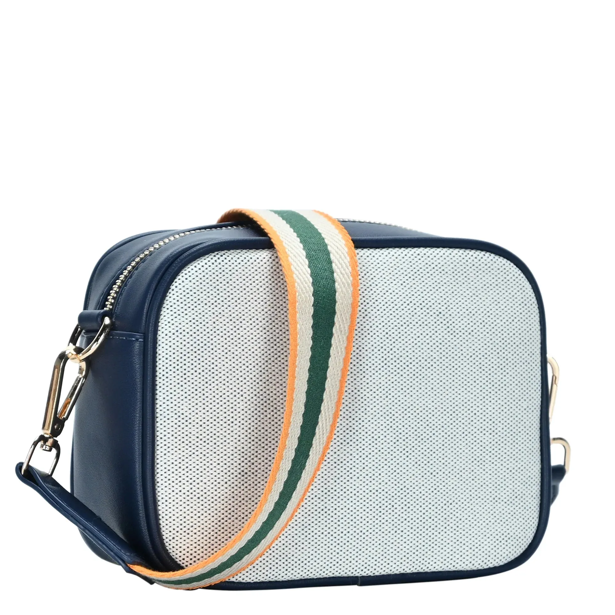 Serena Canvas Camera Bag - Navy