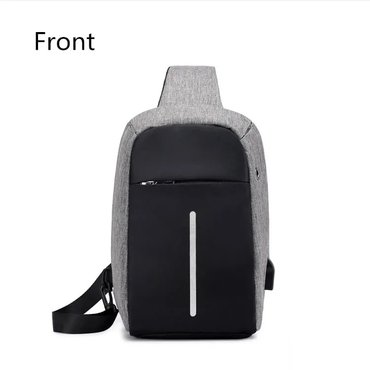 Small Original Anti-Theft Backpack Cross Body Single Shoulder With USB Charging