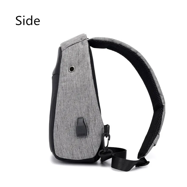 Small Original Anti-Theft Backpack Cross Body Single Shoulder With USB Charging