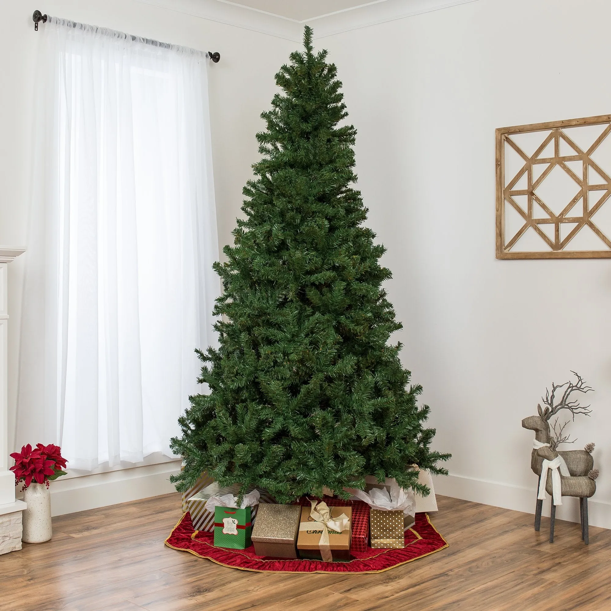 Spruce Hinged Artificial Christmas Tree w/ Stand