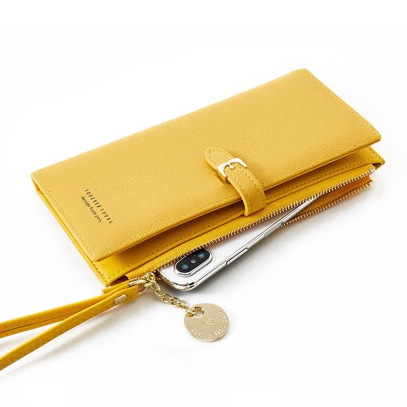 Women's Wristband Style Long Wallet Clutch