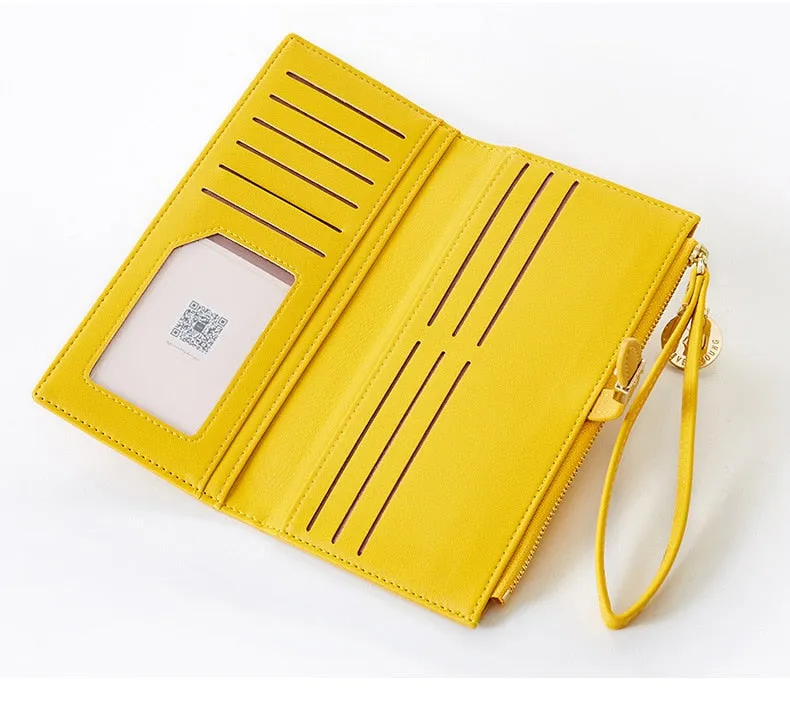 Women's Wristband Style Long Wallet Clutch