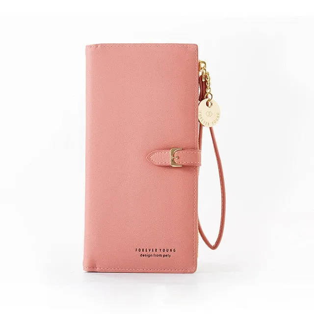 Women's Wristband Style Long Wallet Clutch